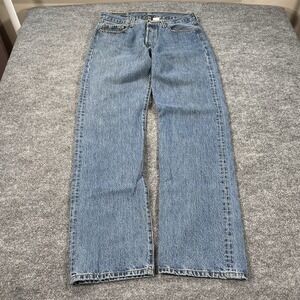 Vintage Levi's Jeans Mens 34x34 Blue 501 Straight Leg Button Fly Y2K Medium Wash